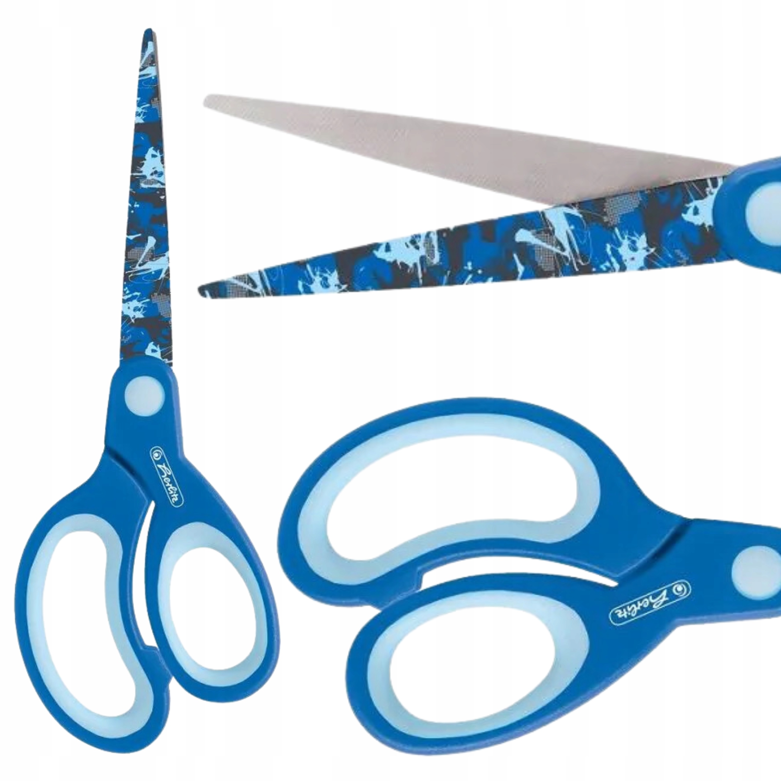 

Nożyczki szkolne ostre 17cm Herlitz niebieskie