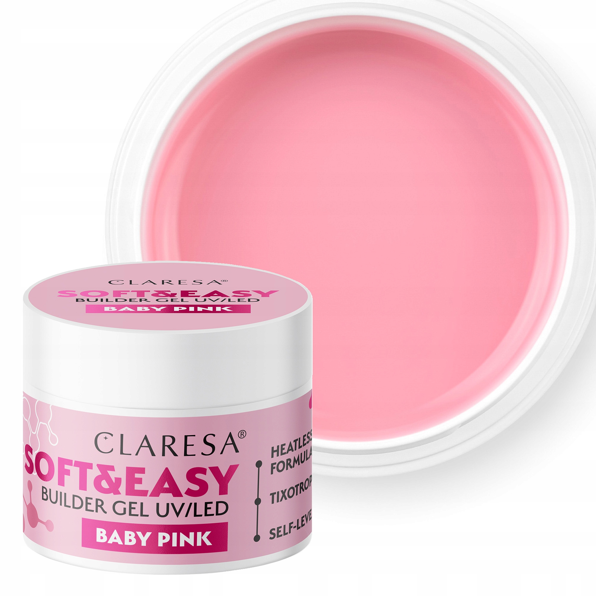 

Claresa Soft&easy Builder Gel Baby Pink 45G