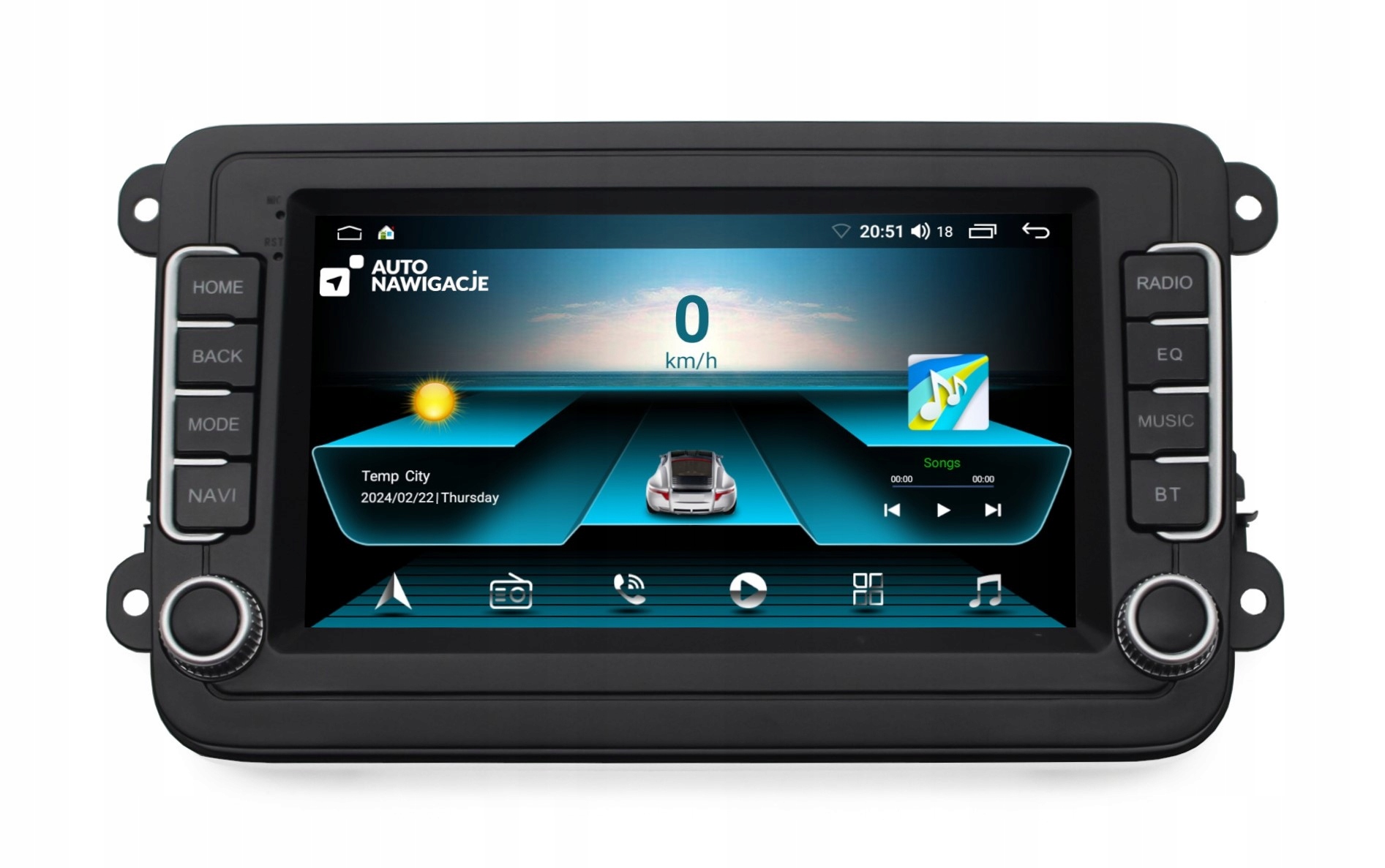Radio Nawigacja Gps Skoda Superb II 2008-2015 Android Carplay 2/32 Gb