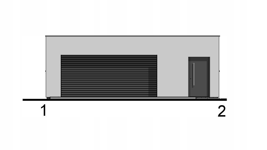 PROJEKT GARAŻU DWUSTANOWISKOWEGO G21 - modern 22 Marka inna
