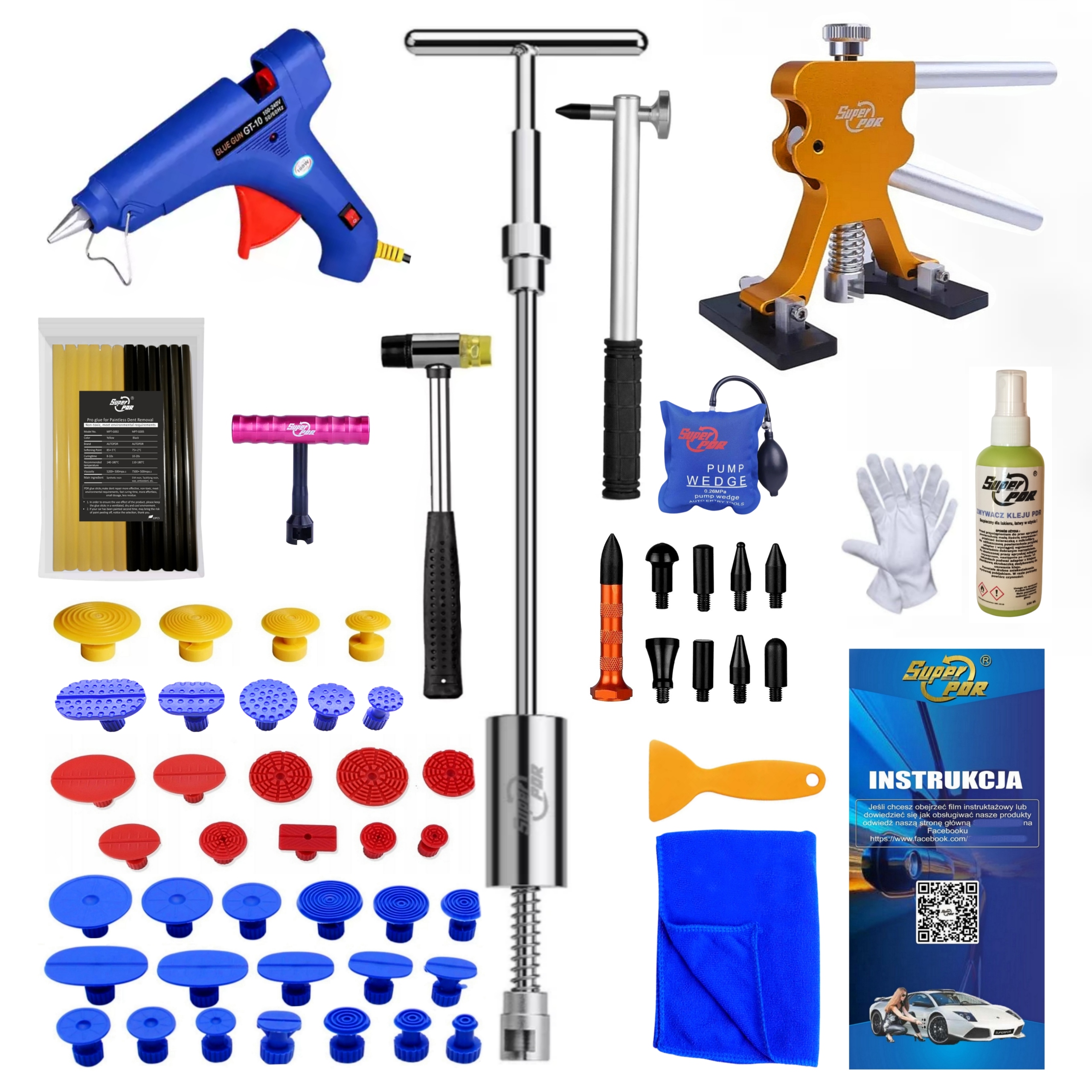 ZESTAW PDR mlotek bezwladnosciowy PULLER KLEJ