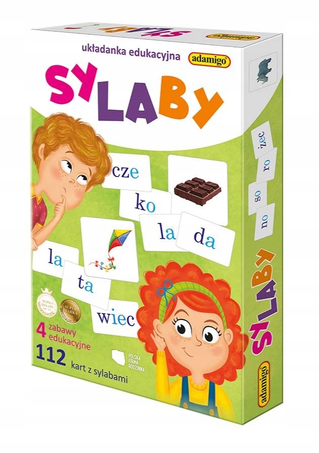 

Układanka edukacyjna Sylaby nauka czytania