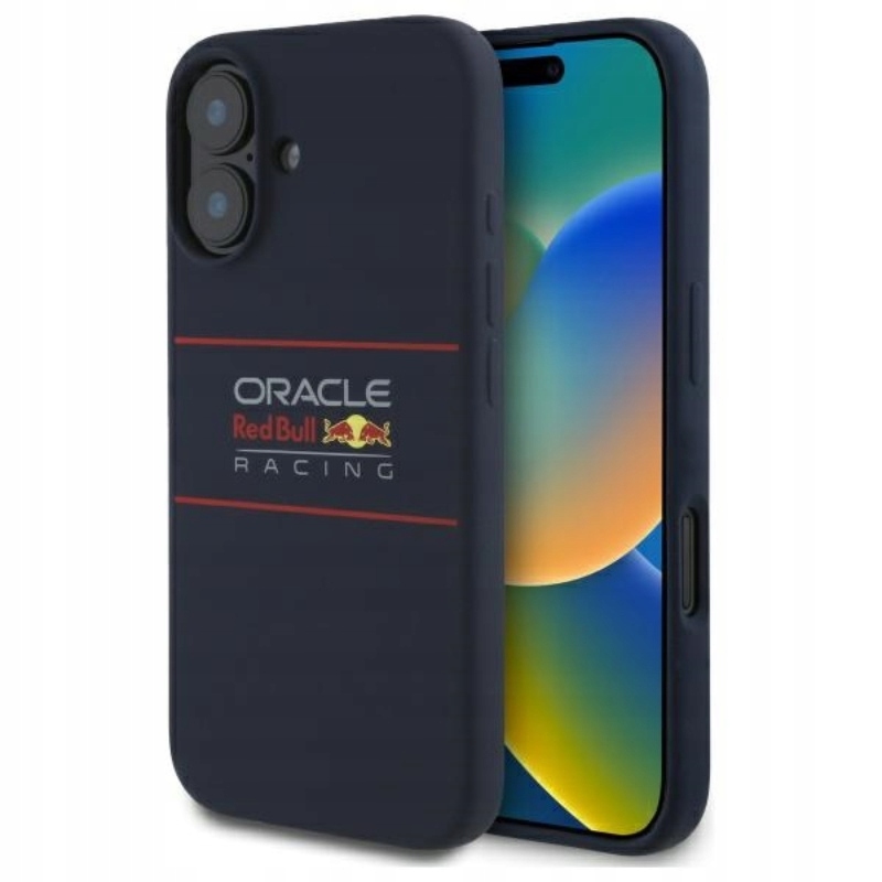 Pouzdro Red Bull pro iPhone 16 Plus MagSafe Horizontal Silikonové Tmavě modré