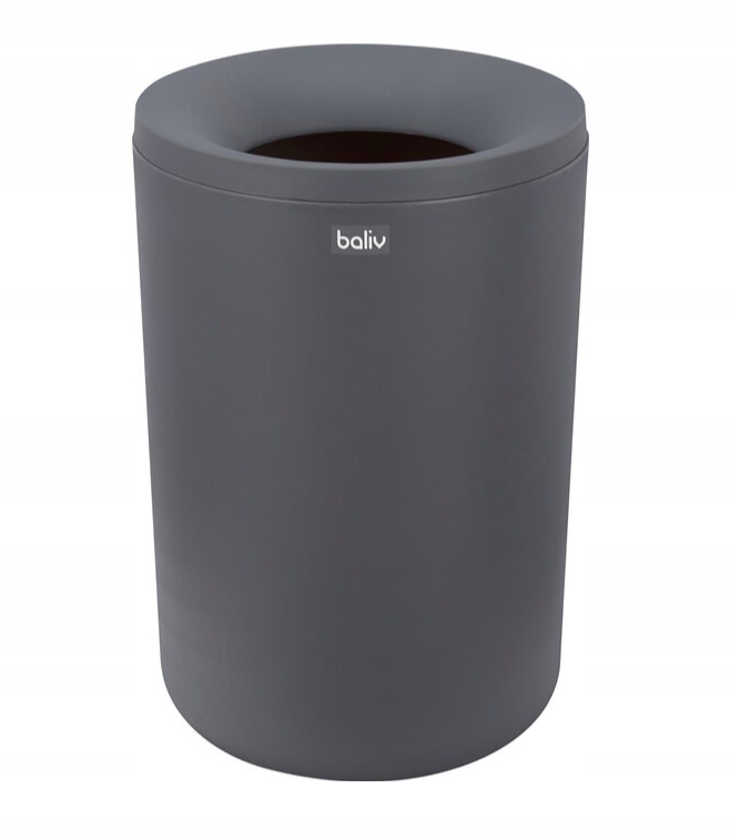 

Kosz Na Śmieci Łazienkowy Szary 6L Baliv
