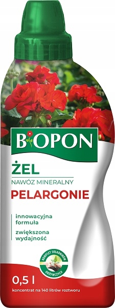 

Biopon Żel nawóz mineralny do Pelargonii 0,5L