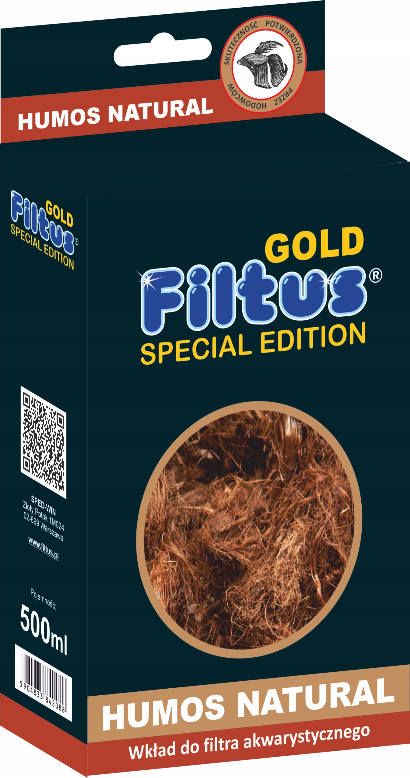 

Humos Natural 500ml Filtus Torf Włóknisty wkład
