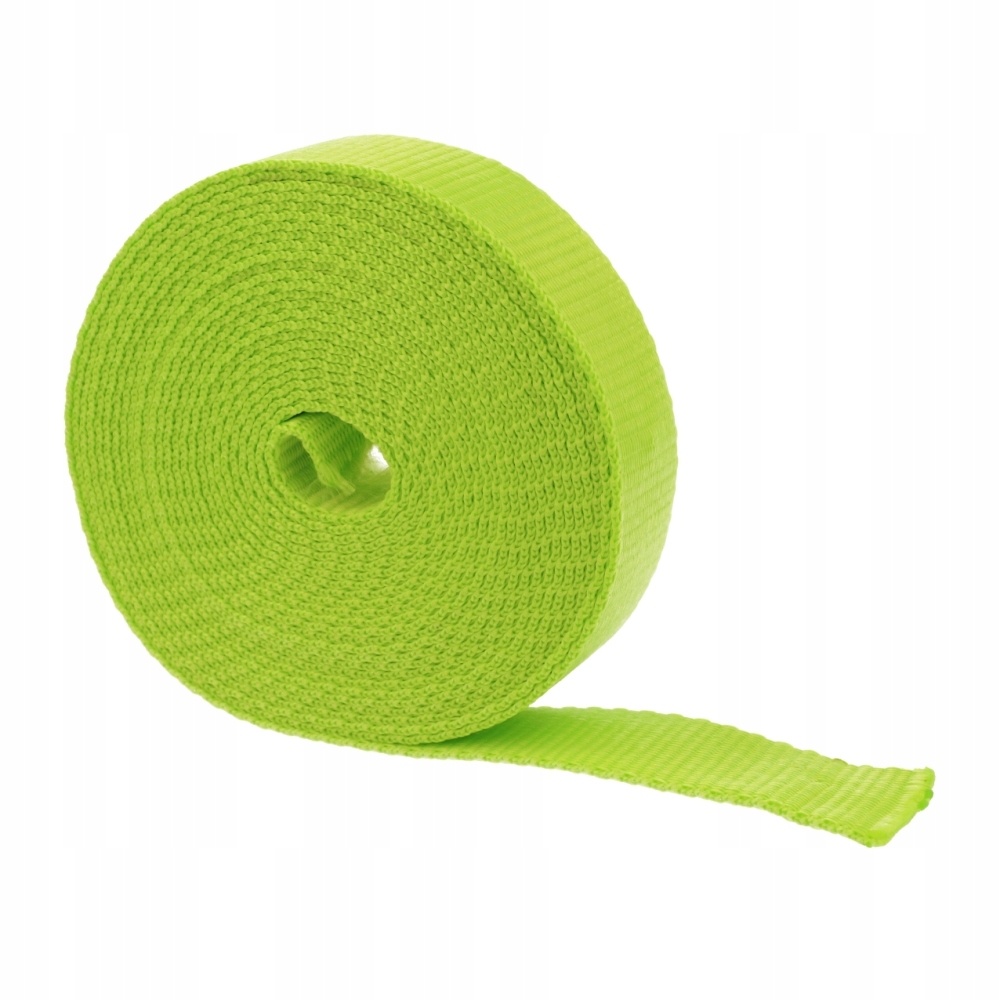 Popruh 20mm Polypropylen 400kg tloušťka 1,5mm Seledinová 50 metrů
