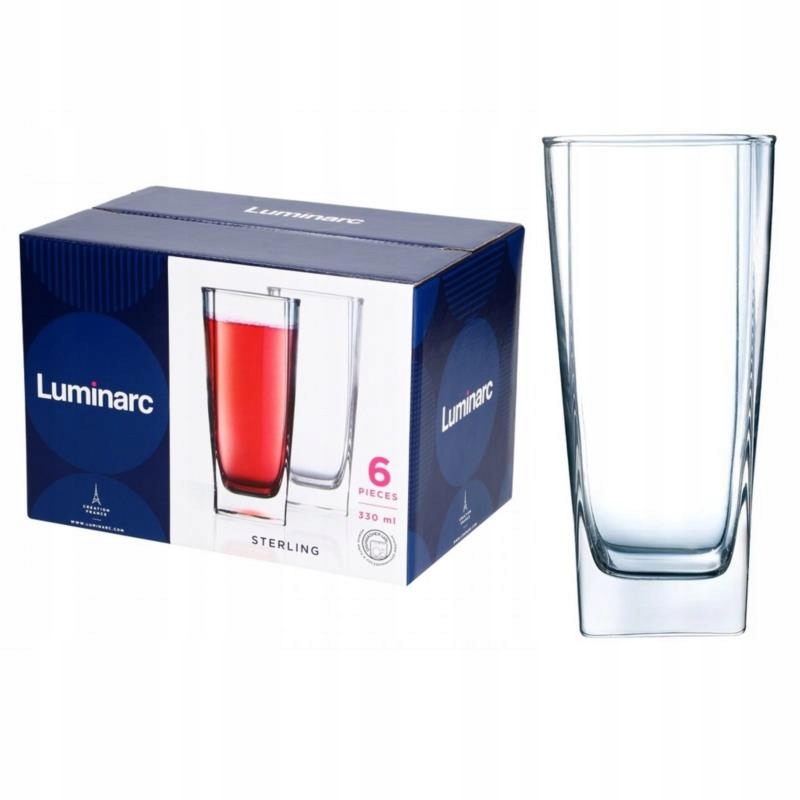 

Komplet 6 szklanek Luminarc Sterling 330ml wysokie