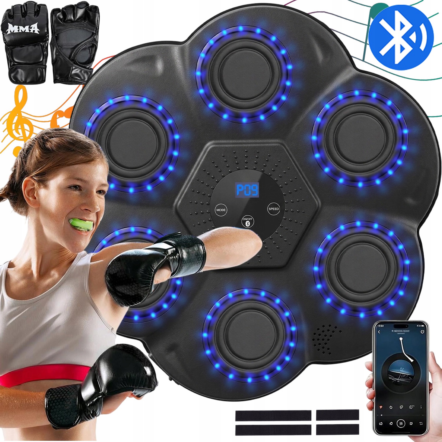 Elektronický Boxovací Stroj Reflex Koordinace Dárek Děti Mládež