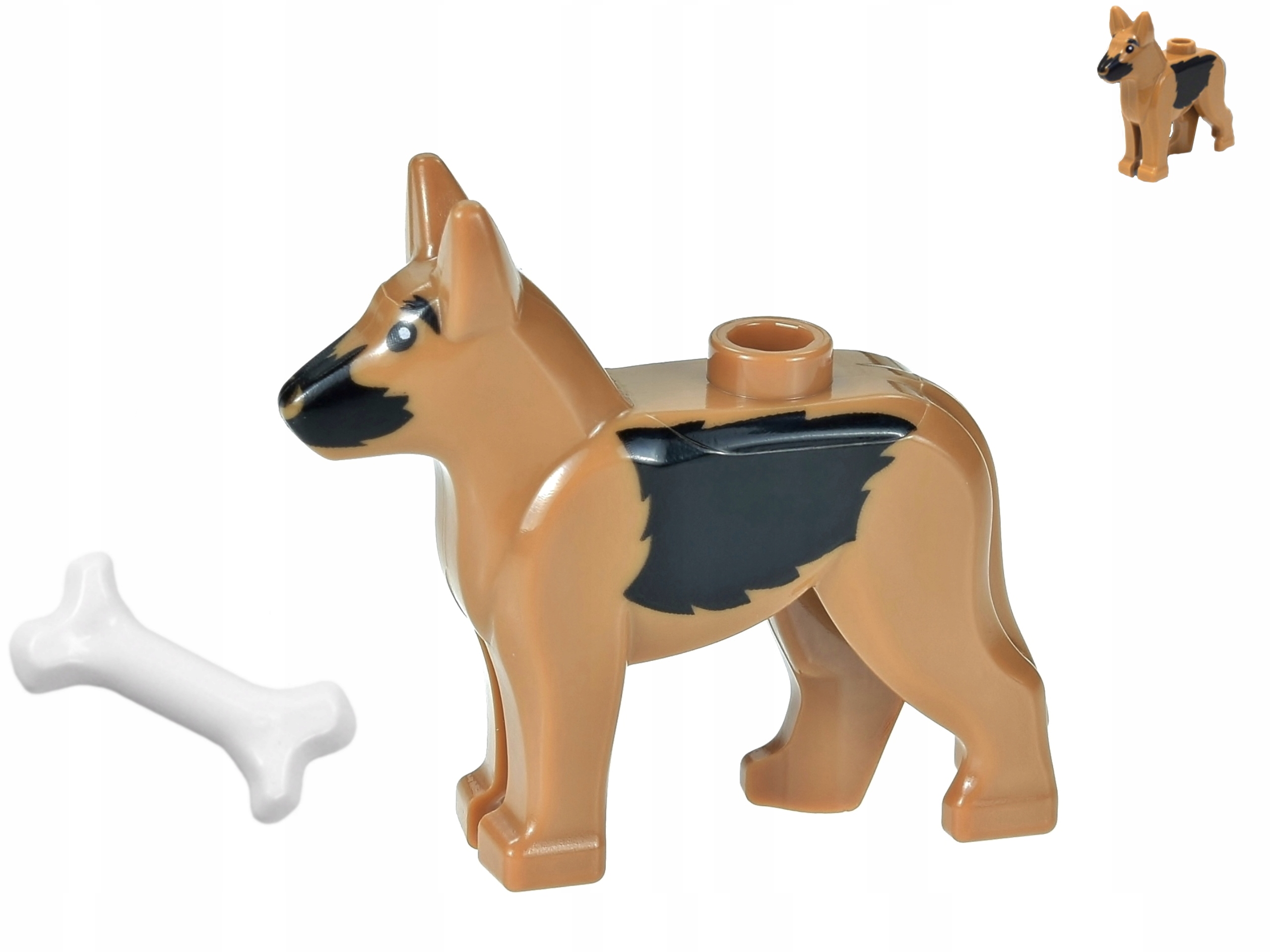 

Lego Zwierzęta Pies Owczarek Alzacki kość