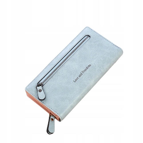 

Portfel Damski Duży Etui Iphone Samsung P28 niebie