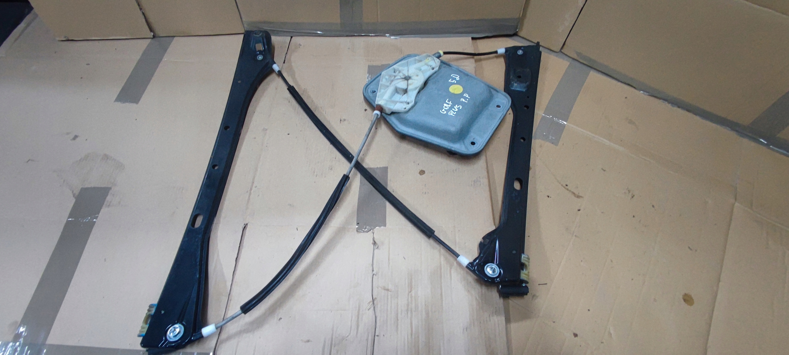 VW GOLF V plus mechanism window regulator right front electrical complete