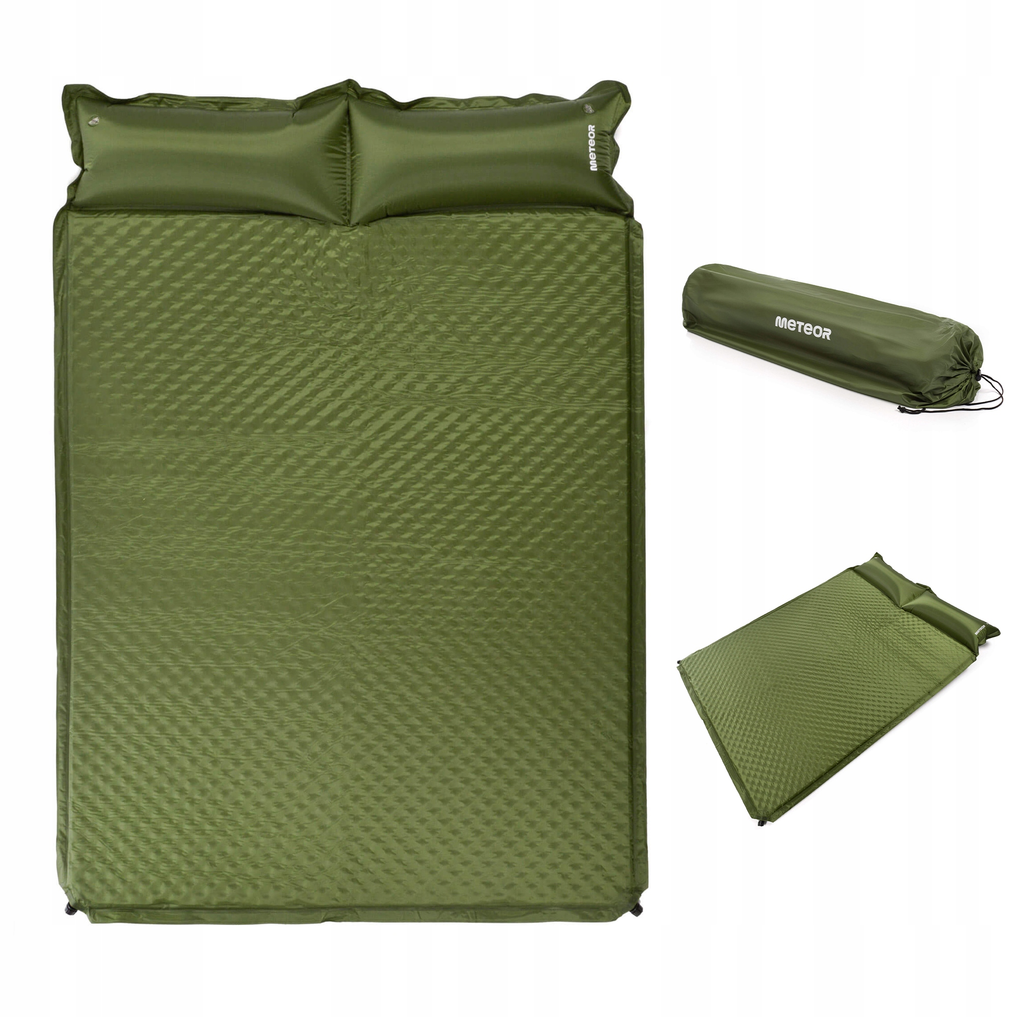 Samonafukovací podložka matrace turistická karimatka polštář pro dvě osoby Meteor
