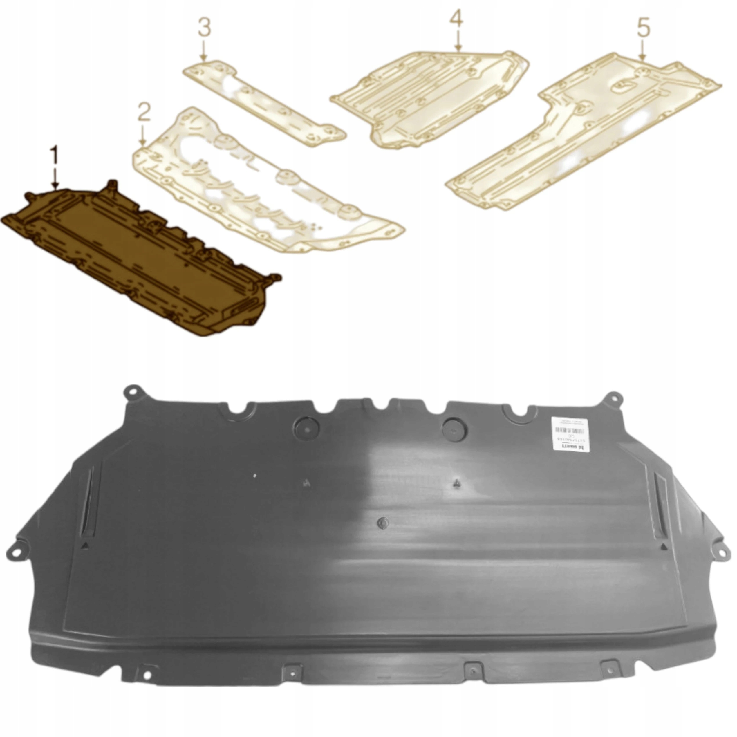 Kryt Pod Motor Bmw 5 G30 G31 6 G32 7 G11 G12 8 G14 51757340168