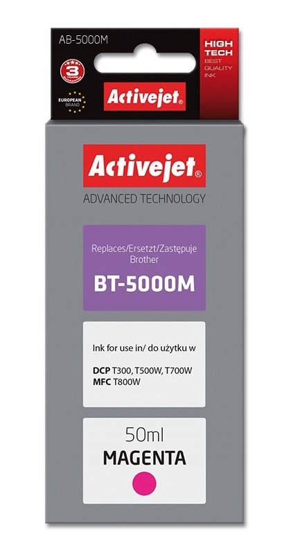 Activejet AB-5000M Buteleczka z tuszem z atramentem (zamiennik Brother