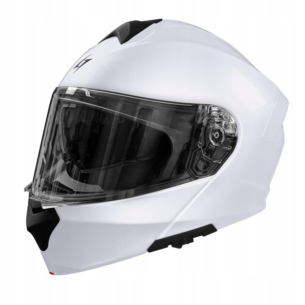 Stormer Spin výklopná prilba na motorku Pearl White r. S