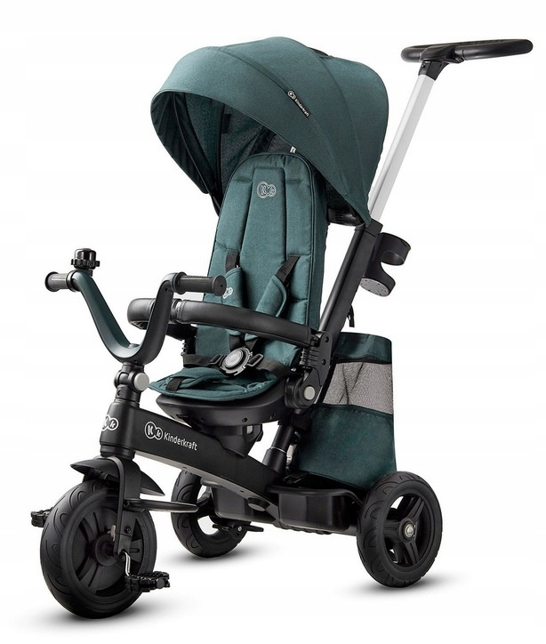 Rowerek Trójkołowy Wózek Kinderkraft Easytwist Obrotowy Regulowany Z Rączką