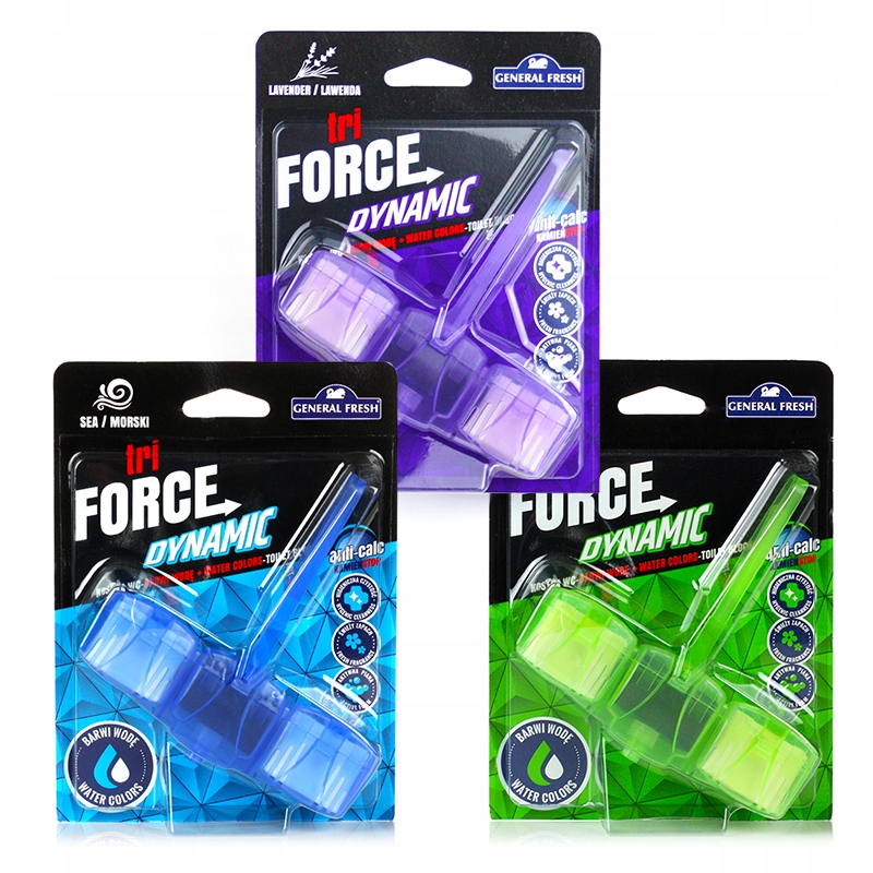 

3xGENERAL Fresh Tri Force Dynamic Kostki Toaletowe