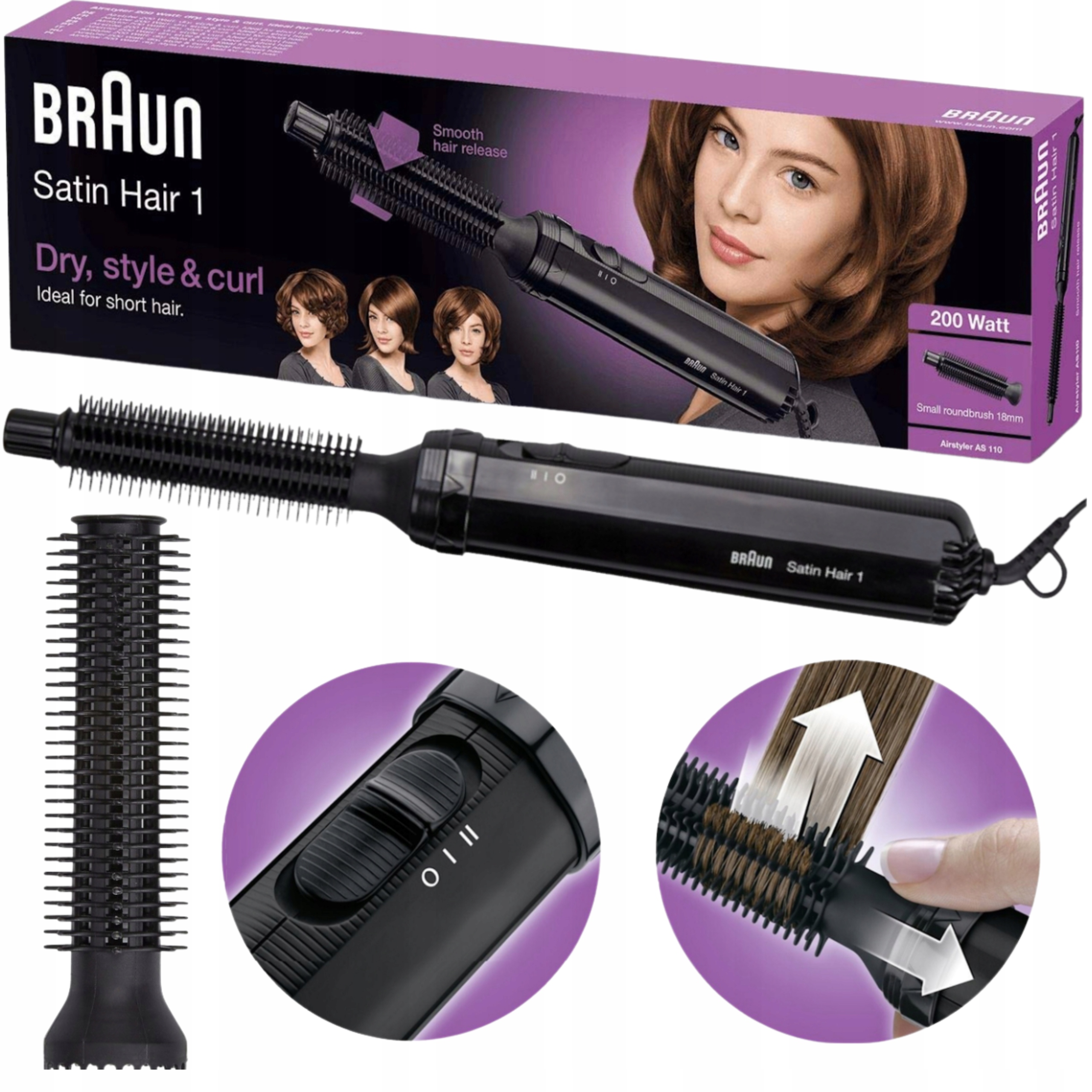 Hair Styler Braun Satin Hair As110 BRAUN SATIN HAIR AS 110
