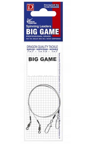 Przypon Dragon 1x7 Surfstrand 27kg Big Game 20cm 2szt