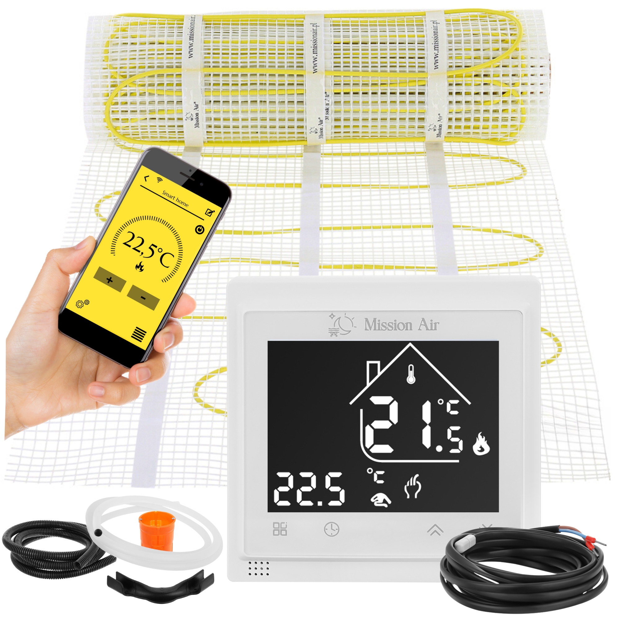Set Vykurovacia podložka pod dlaždice MA-160W/m² 2,5 m²