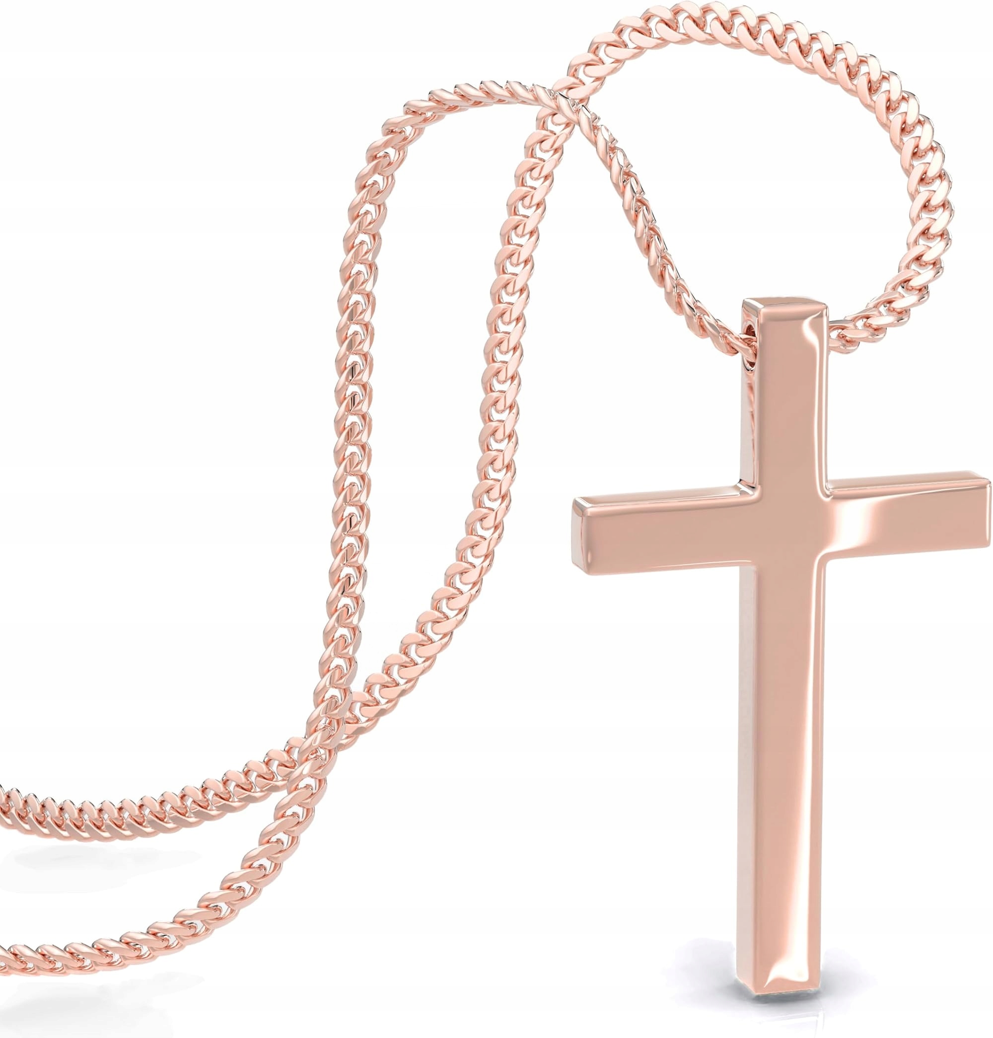 Náhrdelník z chirurgické oceli 316L pro ženy [Hope] Růžové zlato