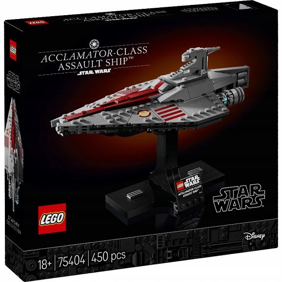 Lego Star Wars Útočný křižník typu Acclamator 75404