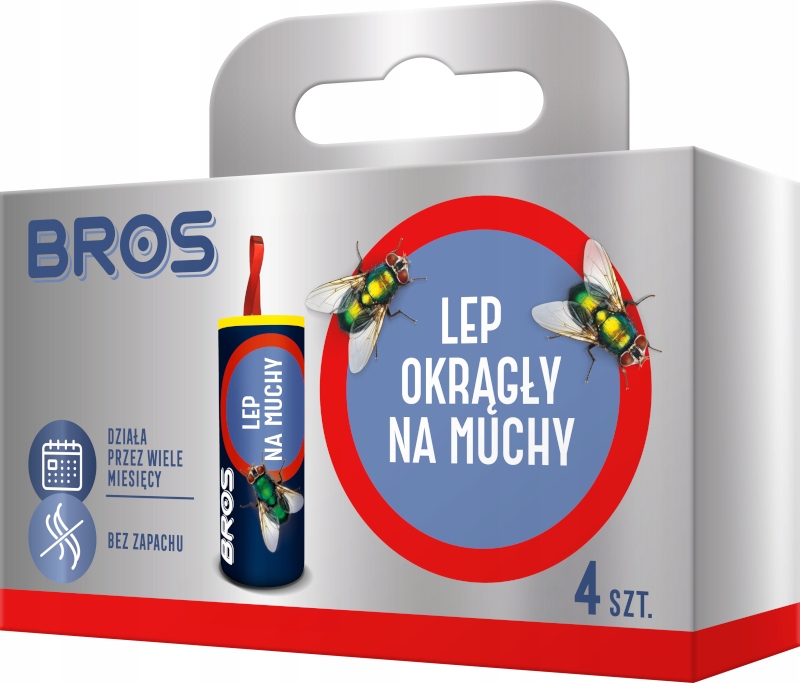 

Bros Okrągły Lep Na Muchy Skuteczny 4 Sztuki