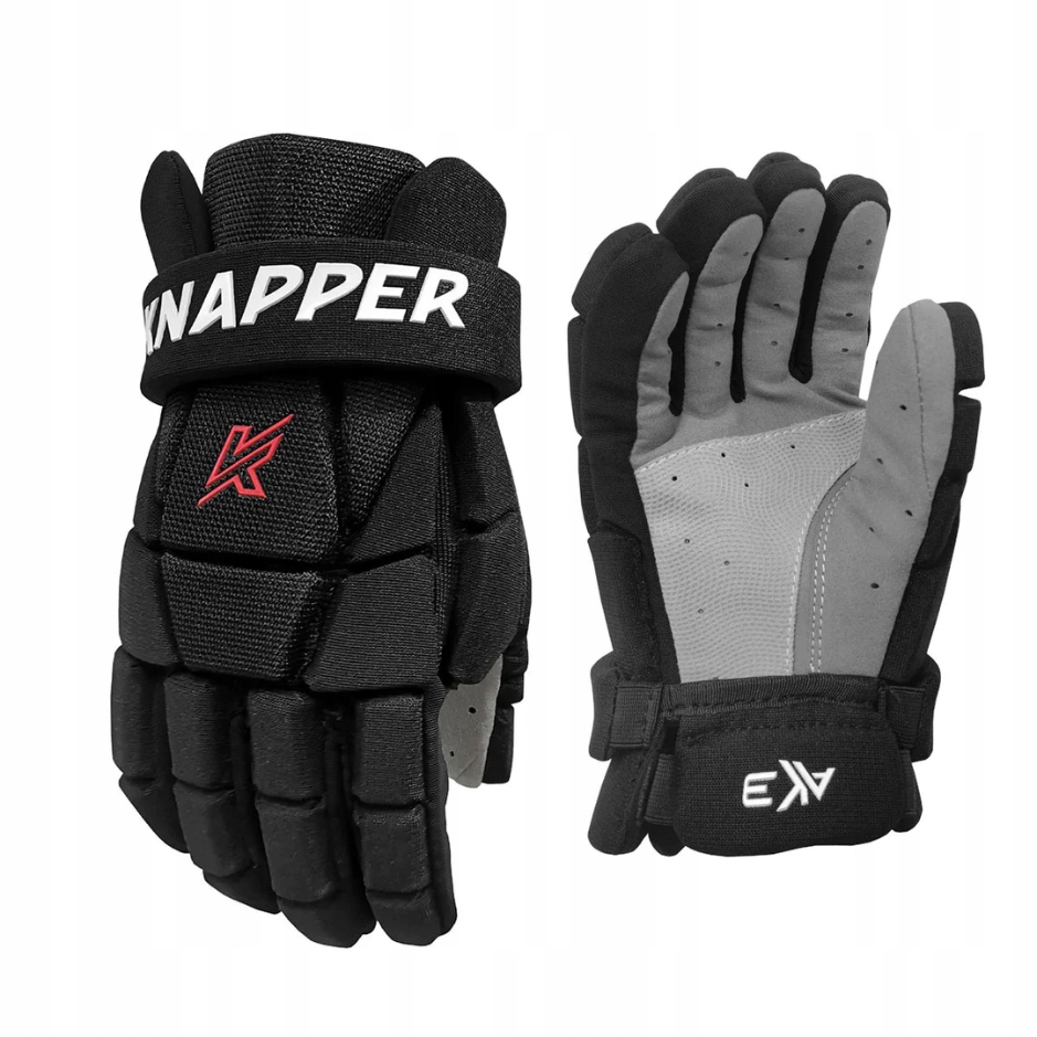 Knapper Hokejbalové rukavice Knapper AK3 v2 Sr, Senior, černá, 14"