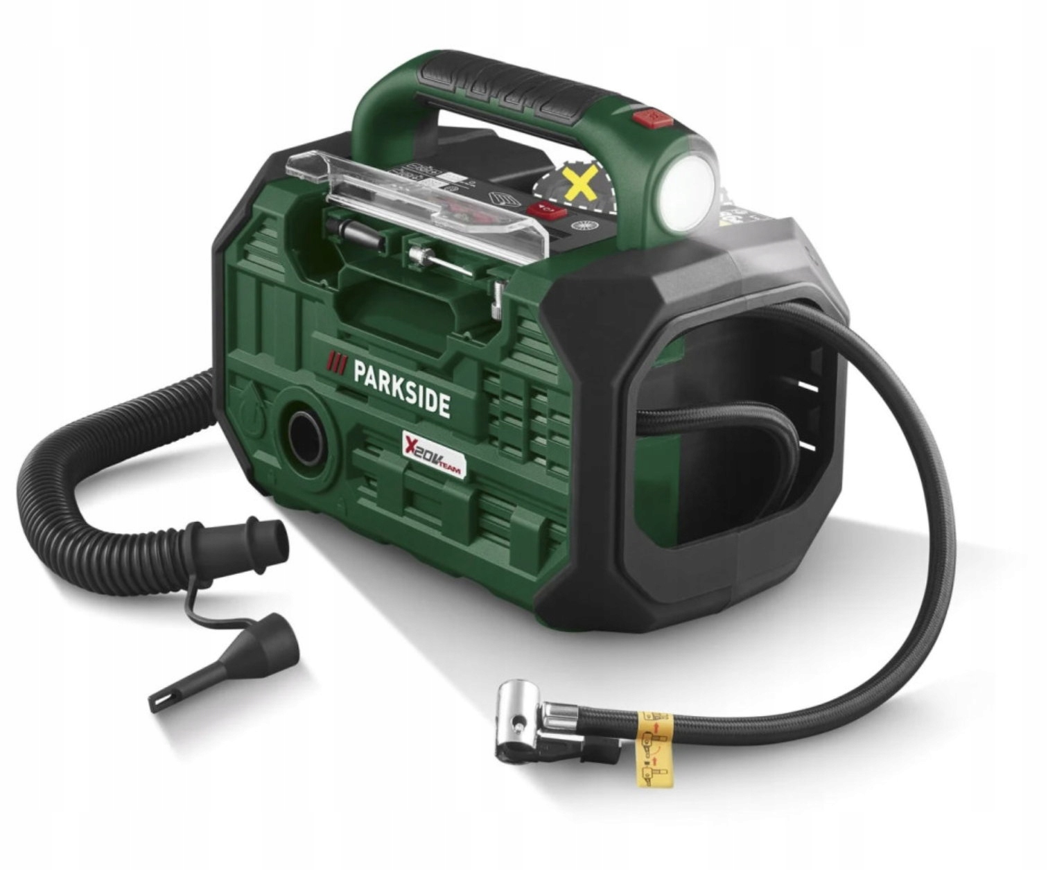 Parkside Pka 20-Li D3 Akumulatorowa Sprezarka Kompresor Pomka 2 w 1