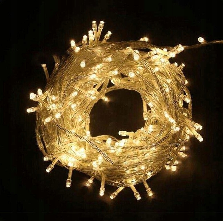 LAMPKI CHOINKOWE ZEWNĘTRZNE / WEWNĘTRZNE 188LED 20m CIEPŁY BIAŁY DRUCIKI Marka inna