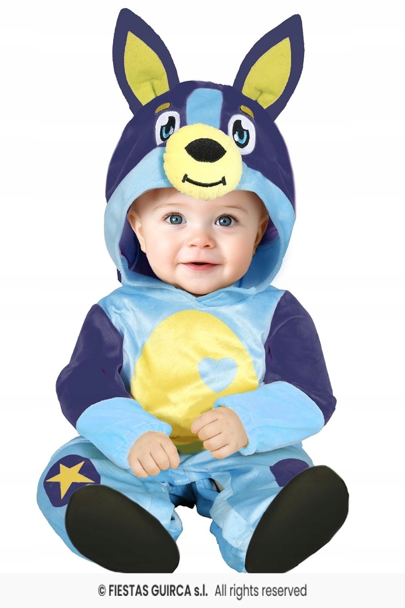 Strój Bluey Dziecięcy Kombinezon Niebieski Bobas Blue Niemowlak 88