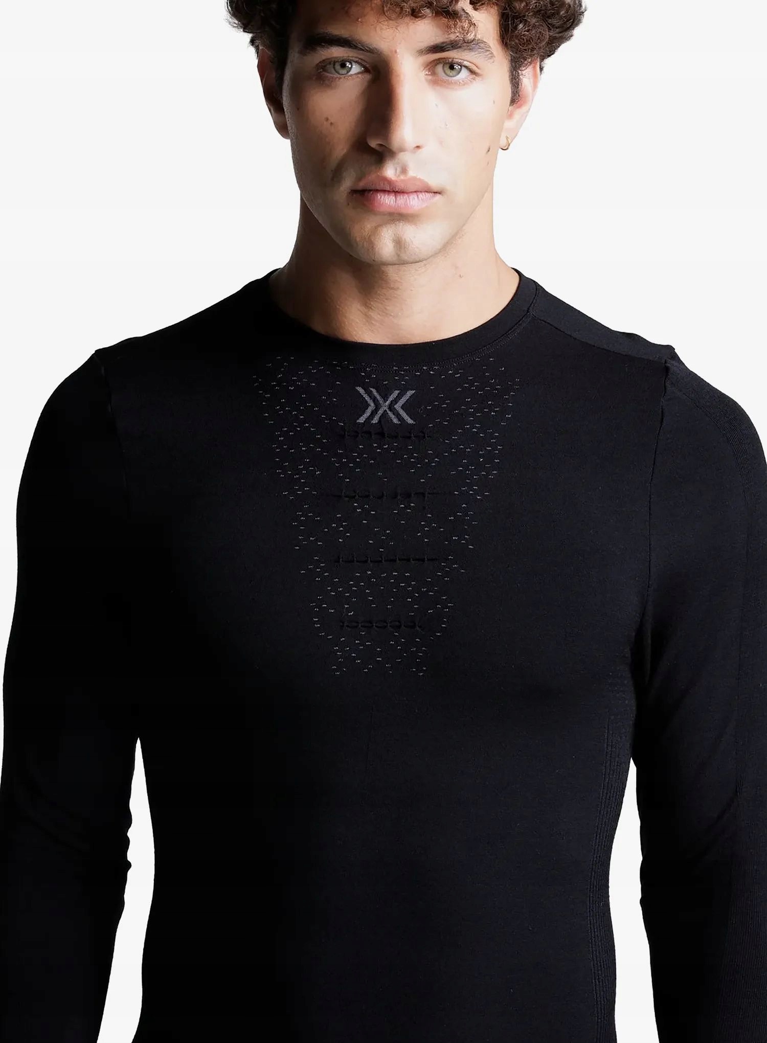 Mikina X-Bionic Mightywool Shirt Ls x black L
