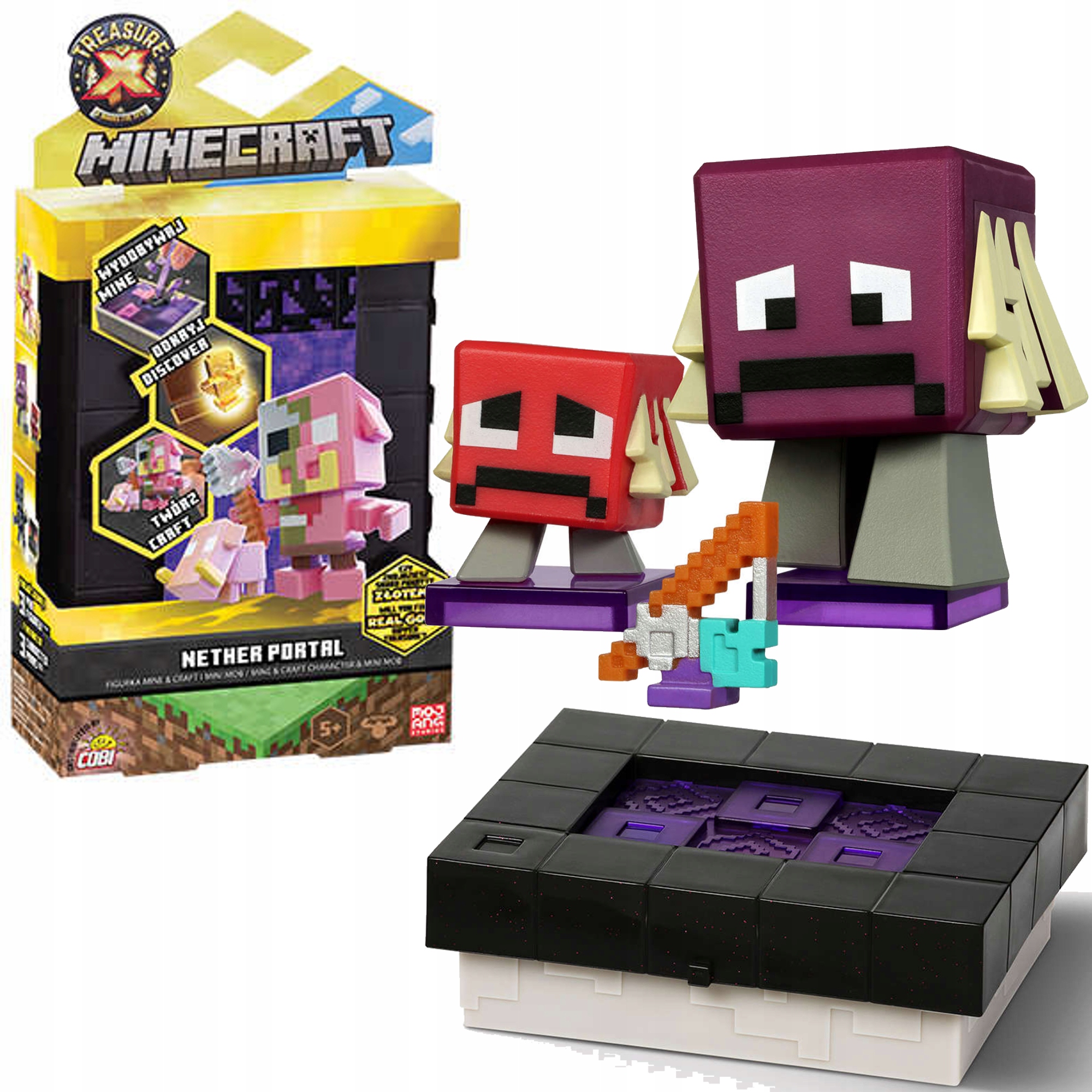 

Minecraft Portal Nether Zestaw Wydobywanie Figurki