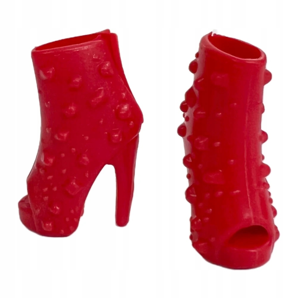 DAMSKIE BUTY MINIATUROWE BUCIKI DLA LAKI 28-30 cm SZPILKI CZERWONE