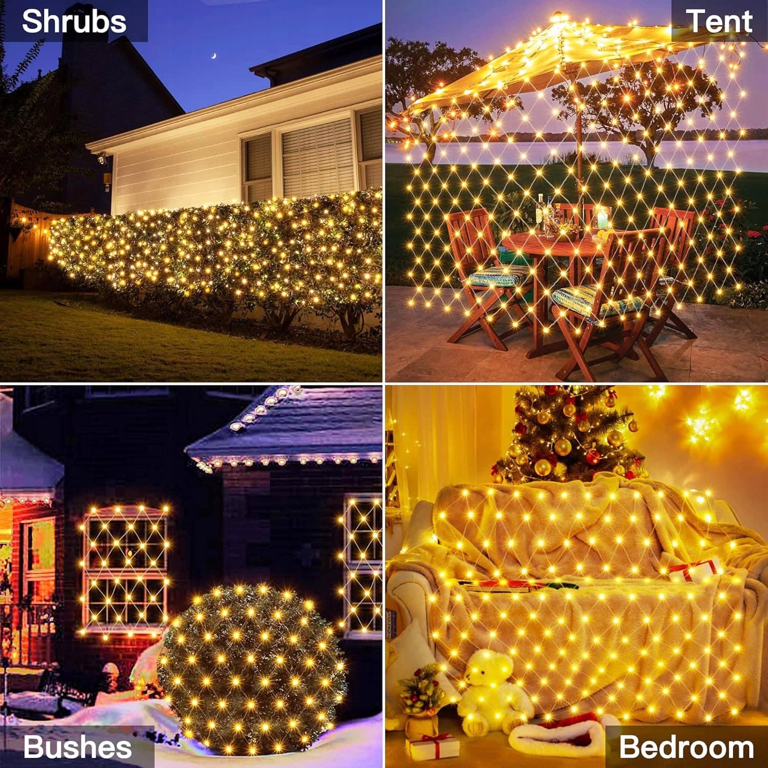 YOWIN Siatka Świetlna Girlanda Dekoracyjna Oświetlenie Lampki 3x2m 200 LED — miniatura 7