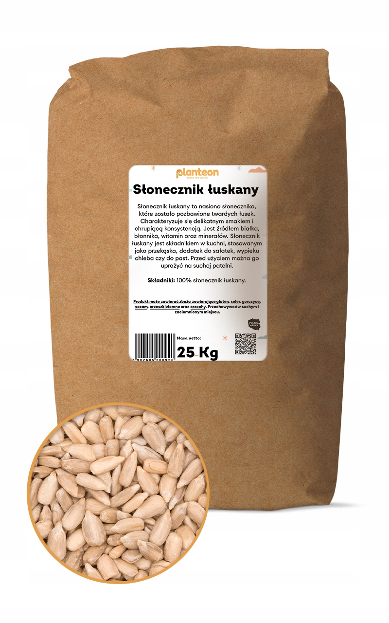Słonecznik łuskany 25kg