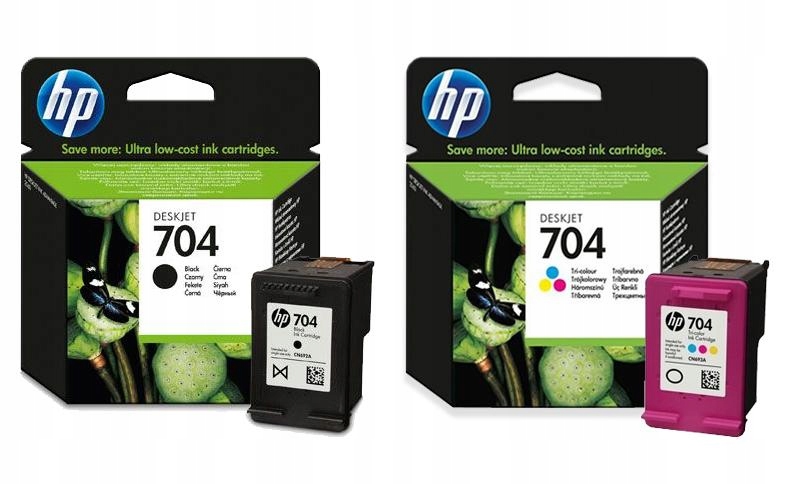 

Zestaw Tuszy Hp 704 kolor czarny CN692AE CN693AE