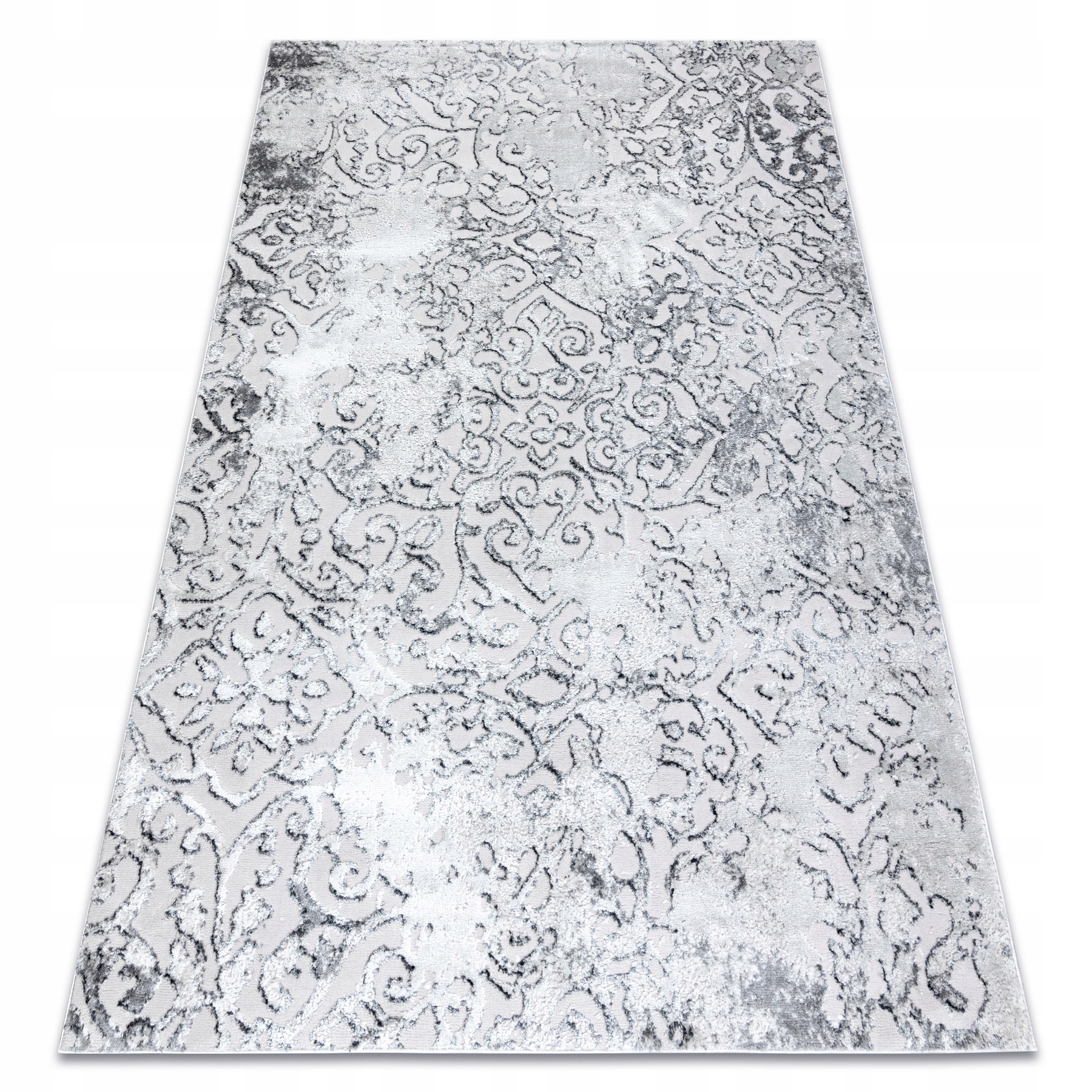 Dywan Do Salonu Ornament vintage Dwupoziomowy szary 120x170 cm #AT2650