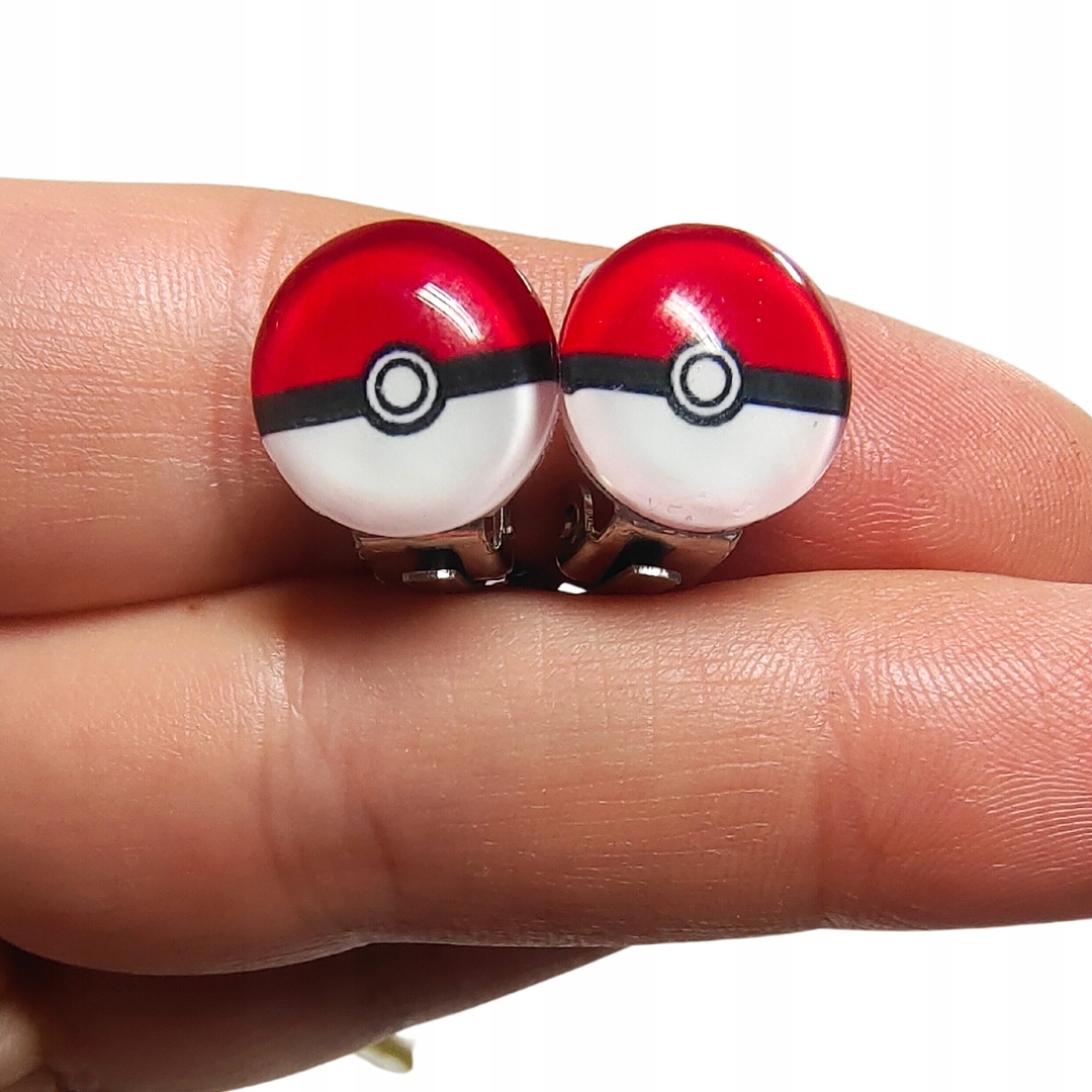 Klipsy dla dziewczynki hand made Pokemon