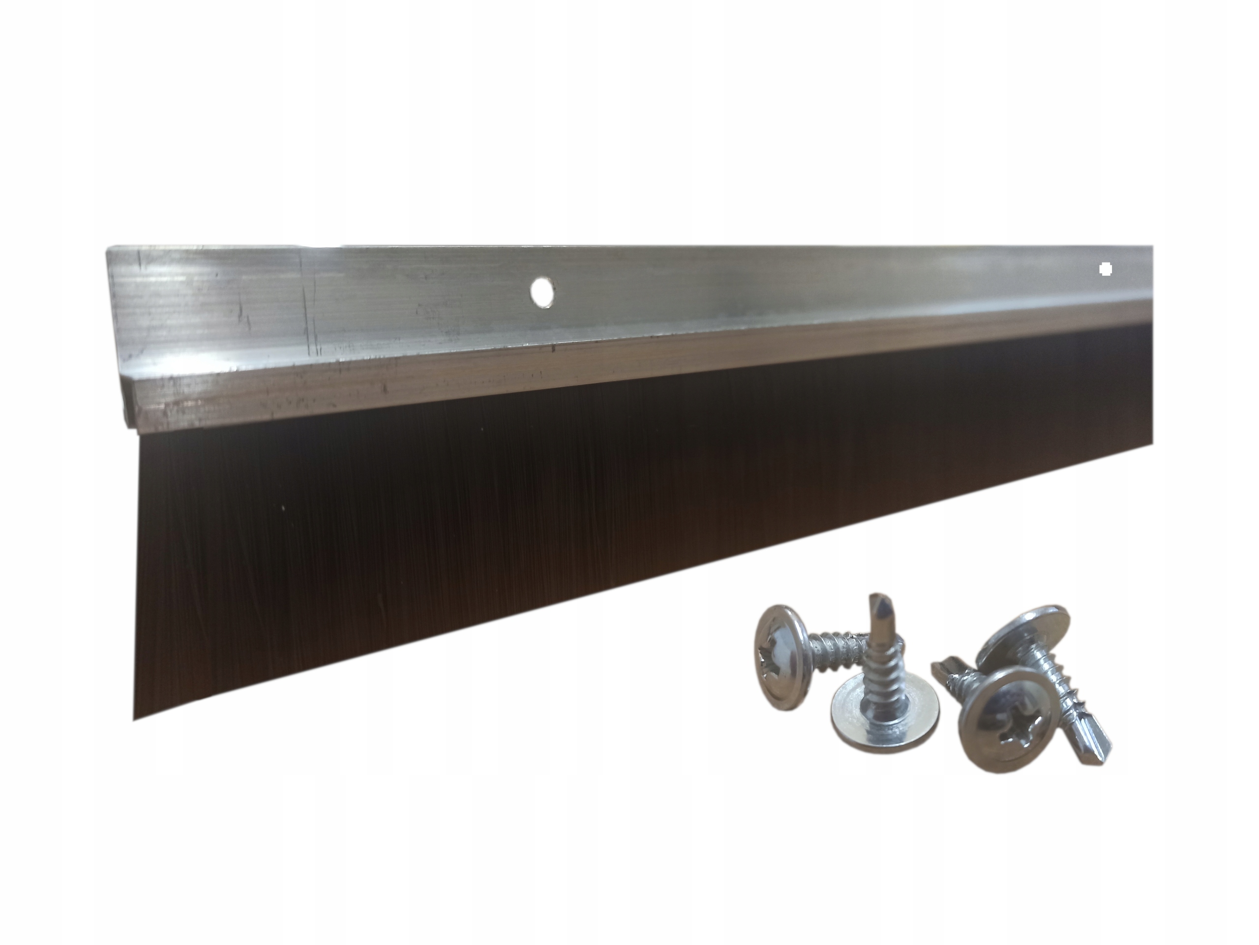 LISTWA SZCZOTKA DO DRZWI PROSTA Z OTWORAMI 100cm