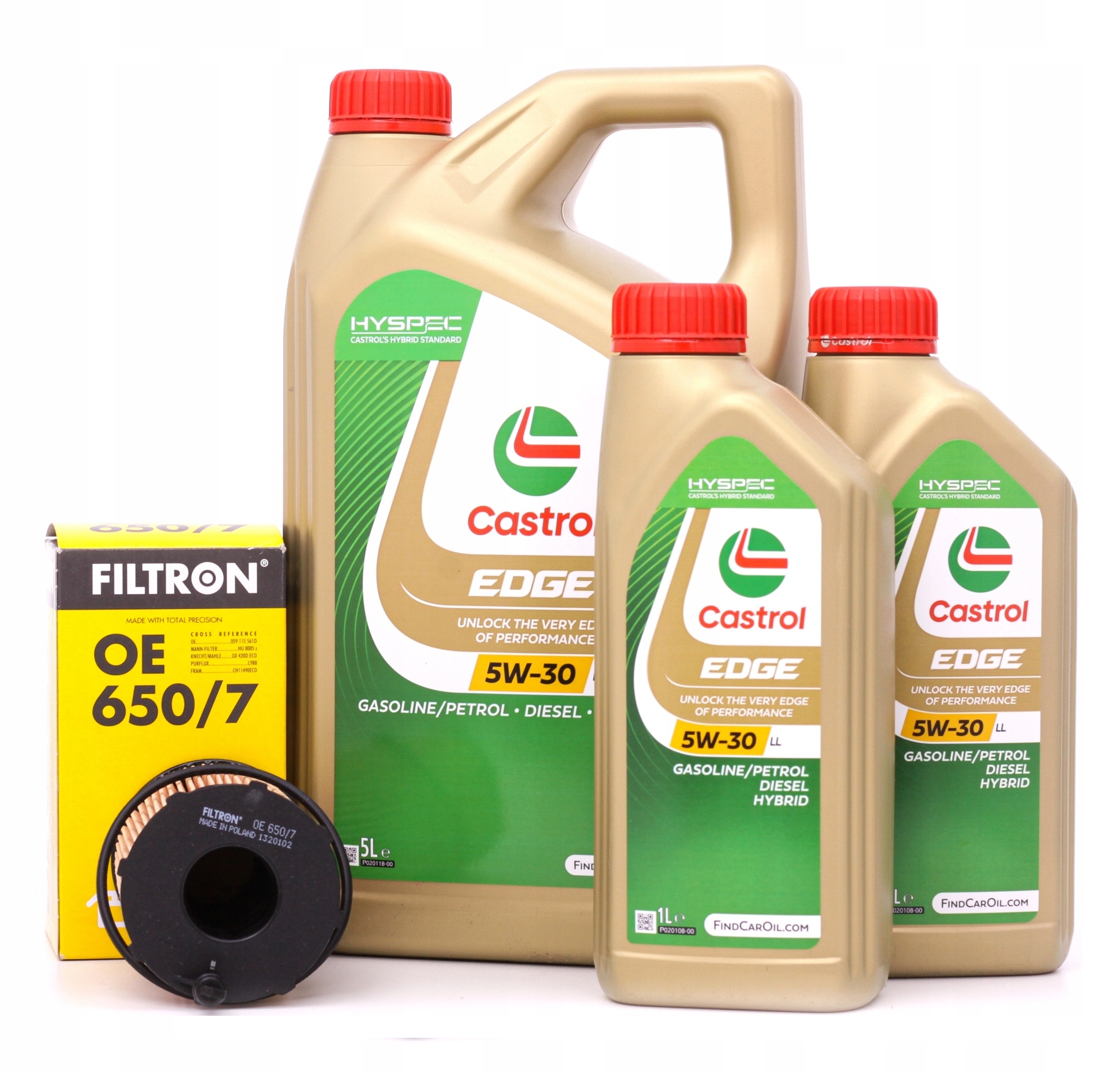 Olejový filtr Filtron Audi A6 C7 3.0TDI 204-313KM olej Castrol Edge 5W30 7L