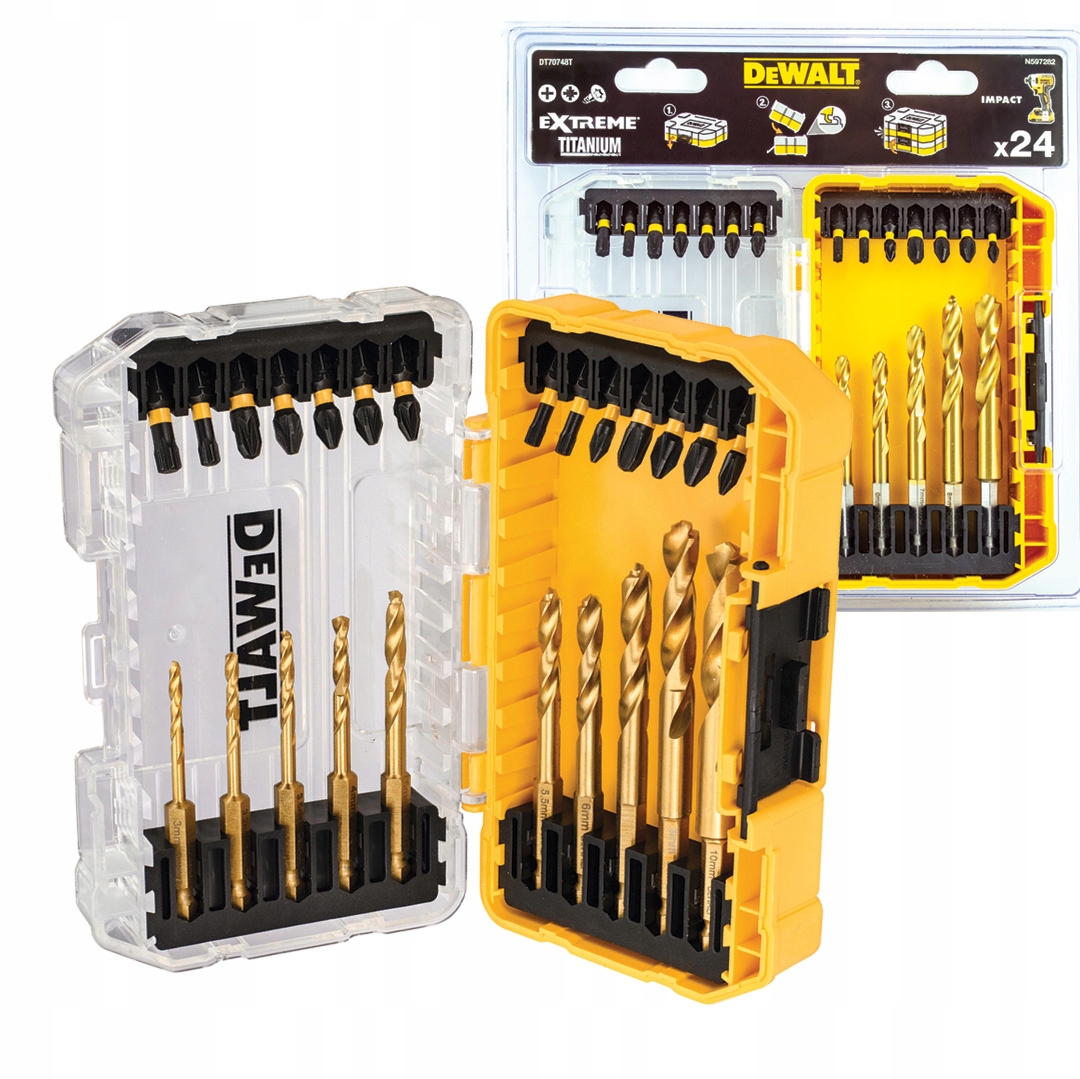

DeWALT Zestaw 40 bitów wierteł Torsion DT70748T