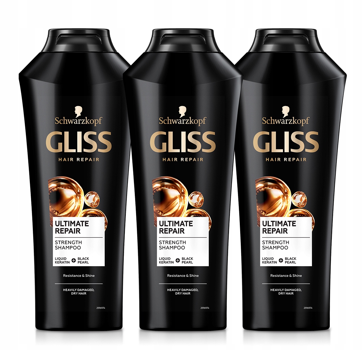 

Gliss Ultimate Repair szampon do włosów 3 x 400ml