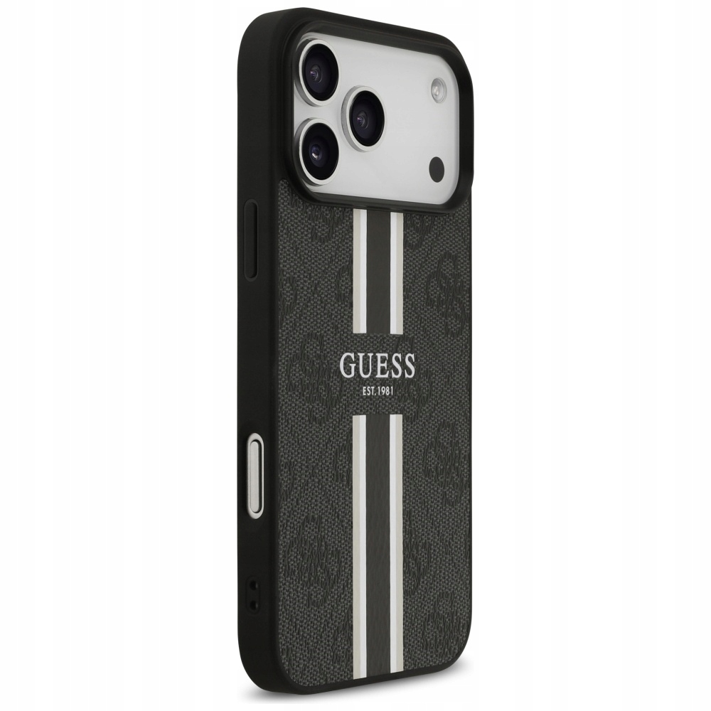 Guess Pouzdro pro iPhone 17 Pro Max MagSafe, černá zadní kryt TPU/plast