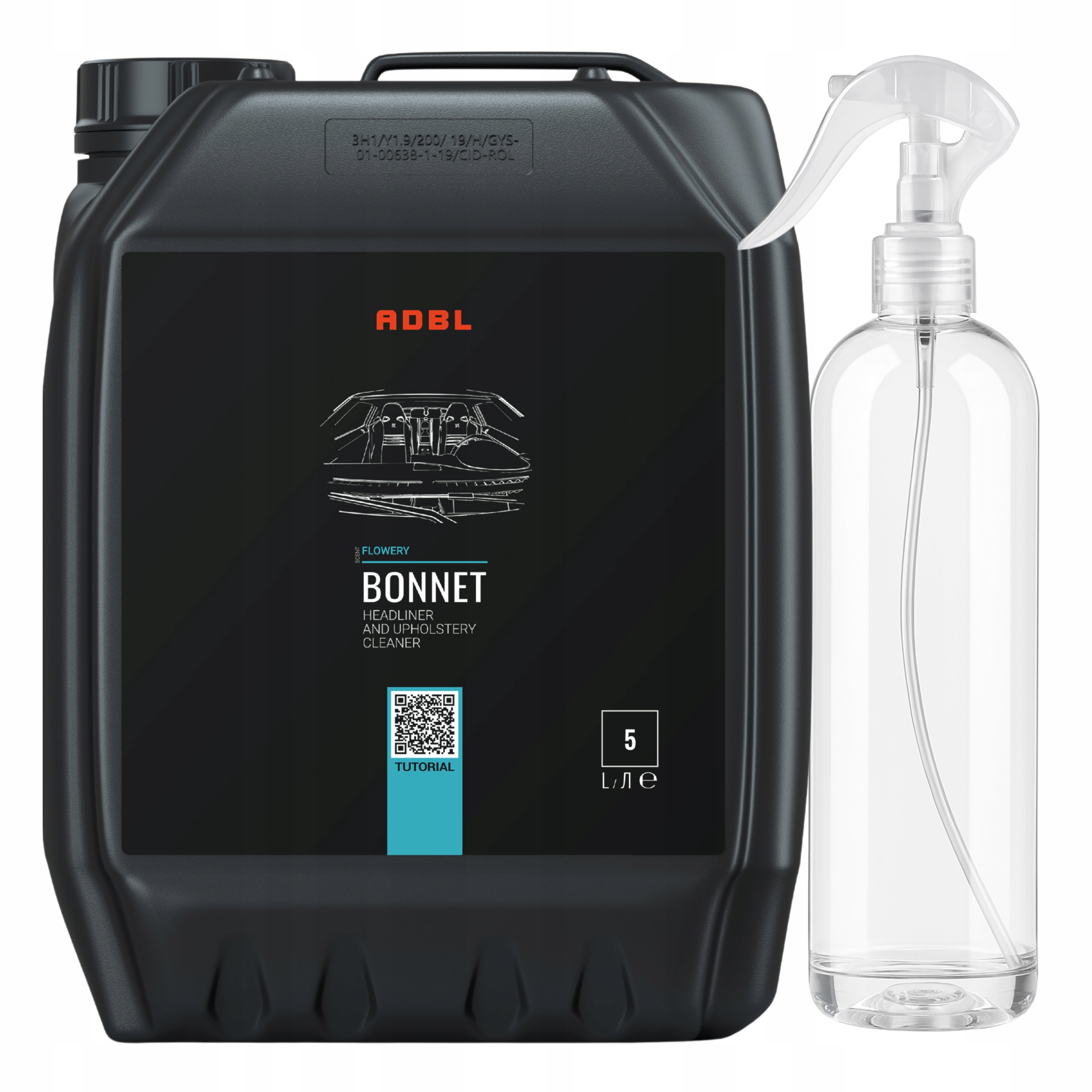 Adbl Bonnet 5L Środek do Czyszczenia podsufitki tapicerki Bez Wypłukiwania