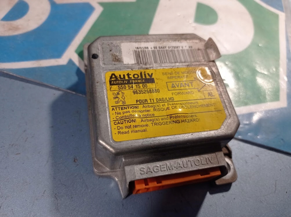 moduł sensor poduszek airbag PEUGEOT 206 550541500