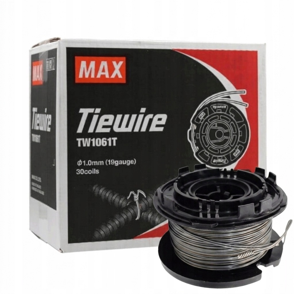 Drát pro vazač Max TW1061T, nezinkovaný vázací drát 1 mm 30 ks