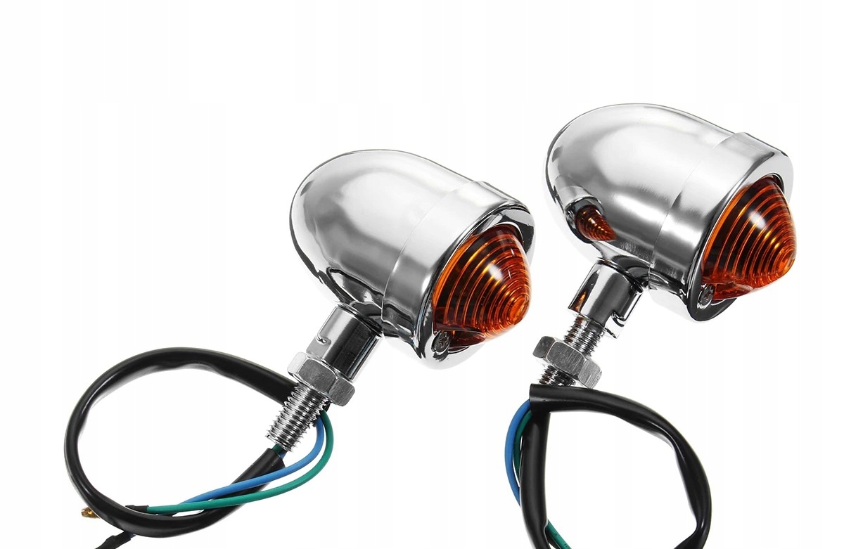 Поворотники cafe harley ретро хром Купить с Польши, Европы