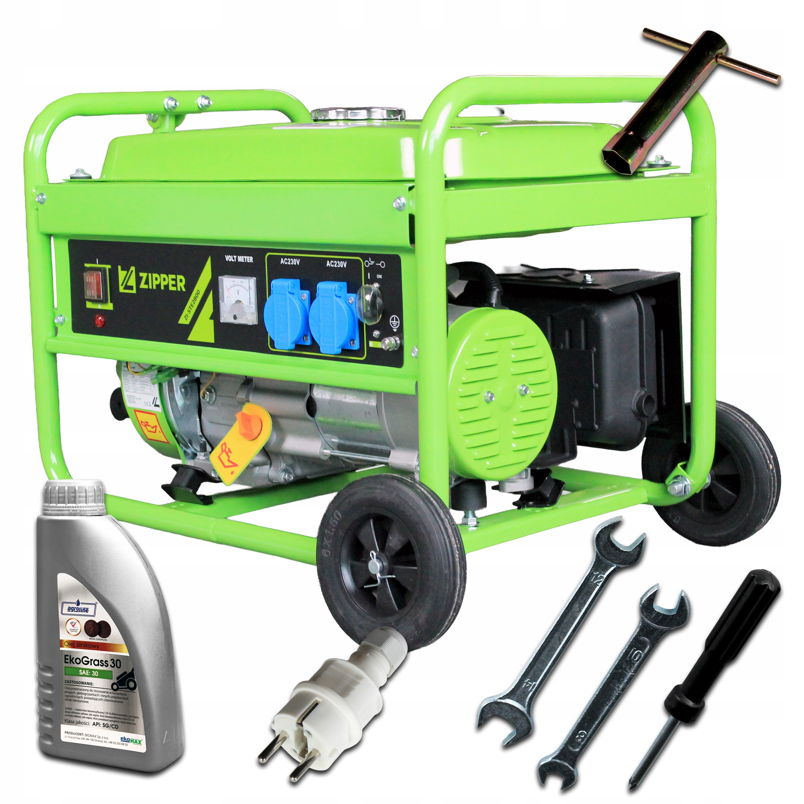 Agregat generator prądu 2x230V 3,5kVA Avr prądotwórczy jednofazowy cichy